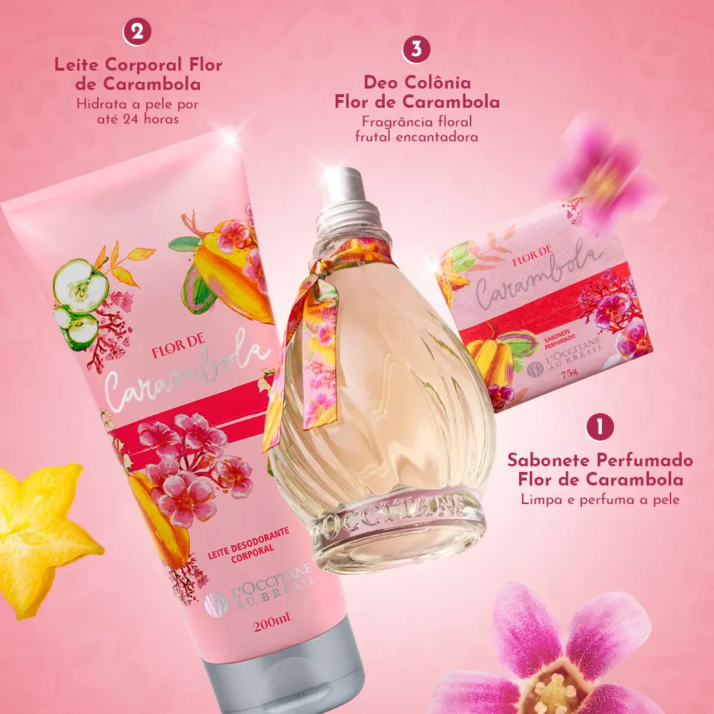 Leite Desodorante Corporal Flor de Carambola 200mL, ,  large image number 3